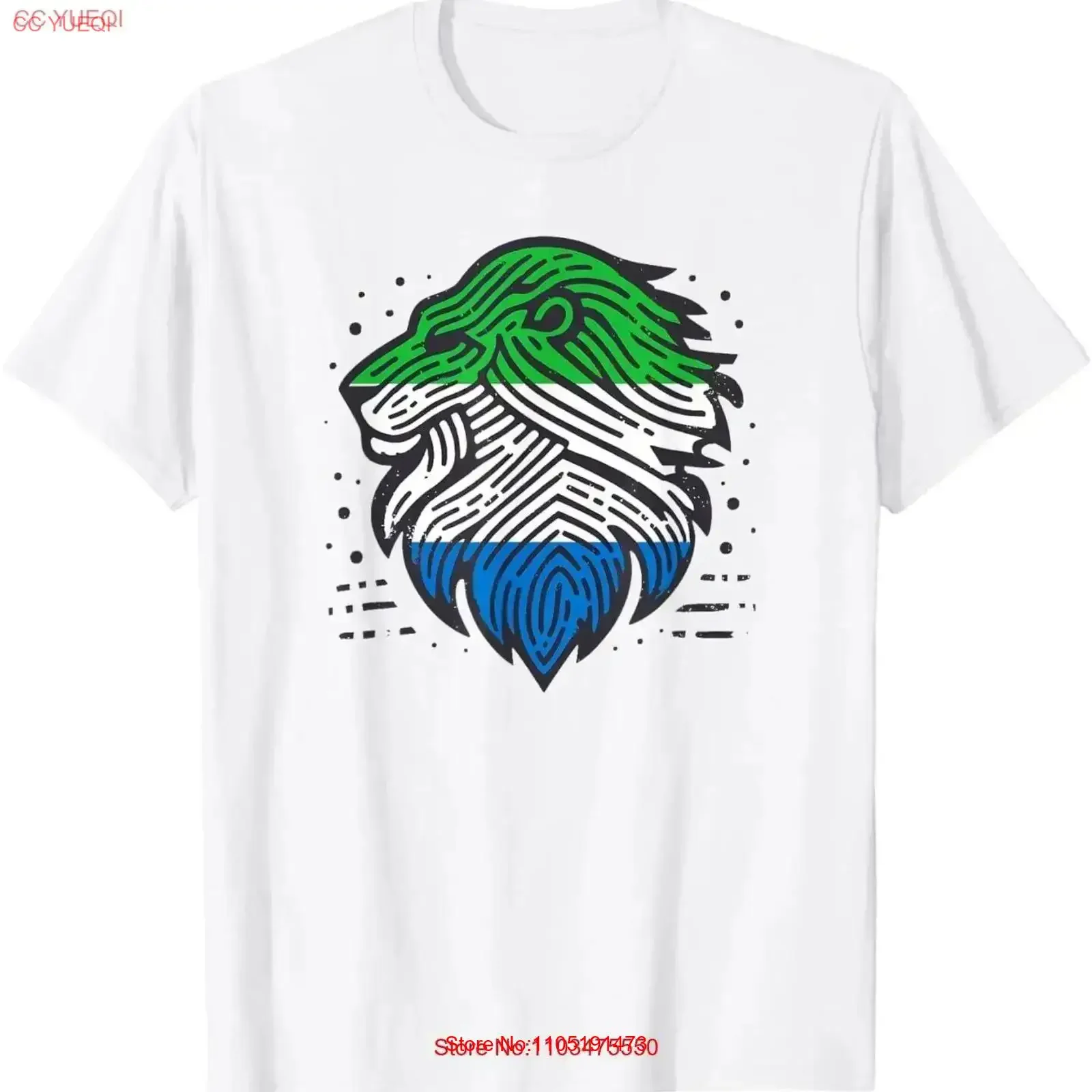 Sierra Leone Flag Lion T Shirt vintage Washed Top For Everyday Wear Casual Slightly Breathable Stylish graphic Versatile