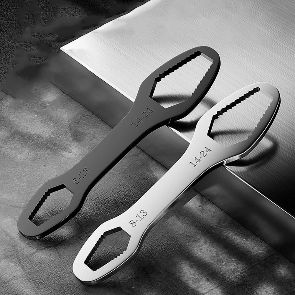 8-24mm Torx-Wrench Adjustable Self-tightening Multifunction Glasses Wrench Board Double-Head Torx-Spanner Hand Tools For Factory