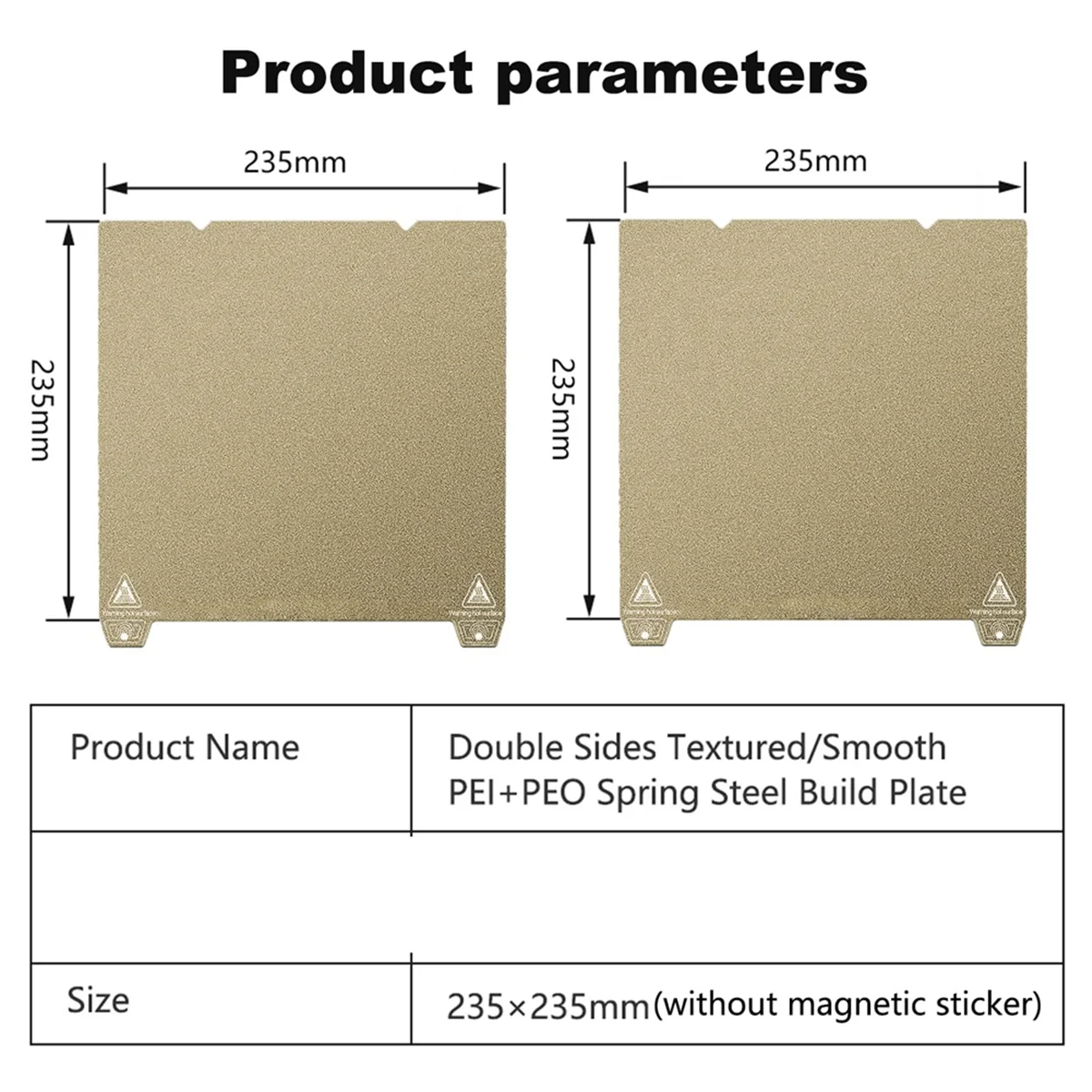 

Платформа 3D-принтера NNVC H1H K1 K1C Лист 235x235 мм, гладкая рабочая пластина H1H, пружинная стальная печатная кровать, B