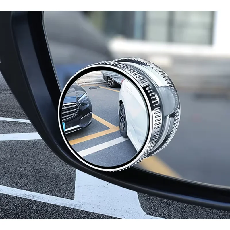 

2pcs Wide Angle Car Blind Spot Mirrors 360 Adjustable Car Auxiliary Rearview Mirrors HD Suction Cup Small Round Mirror