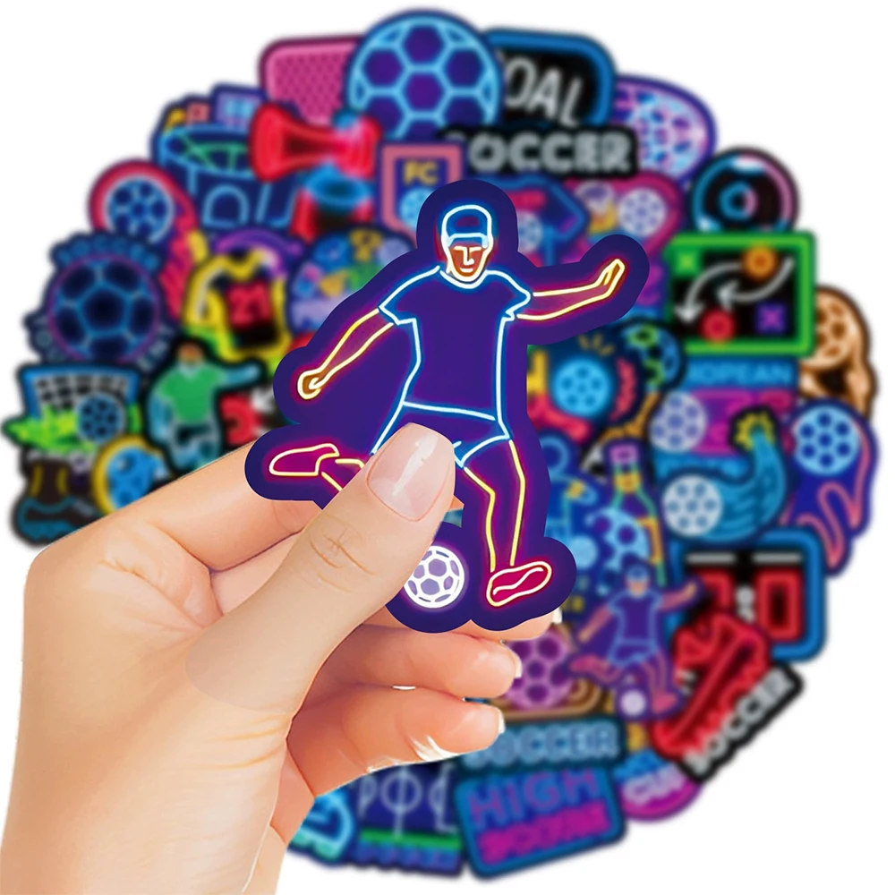 неоновые футбольные спортивные