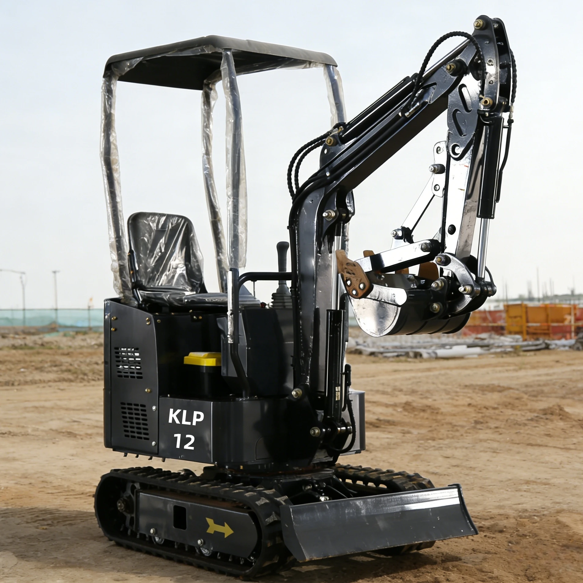 

CE Certified 1.2 Ton Mini Excavator Customized Diesel Engine Digger Ideal for Farm Garden and Construction in Europe