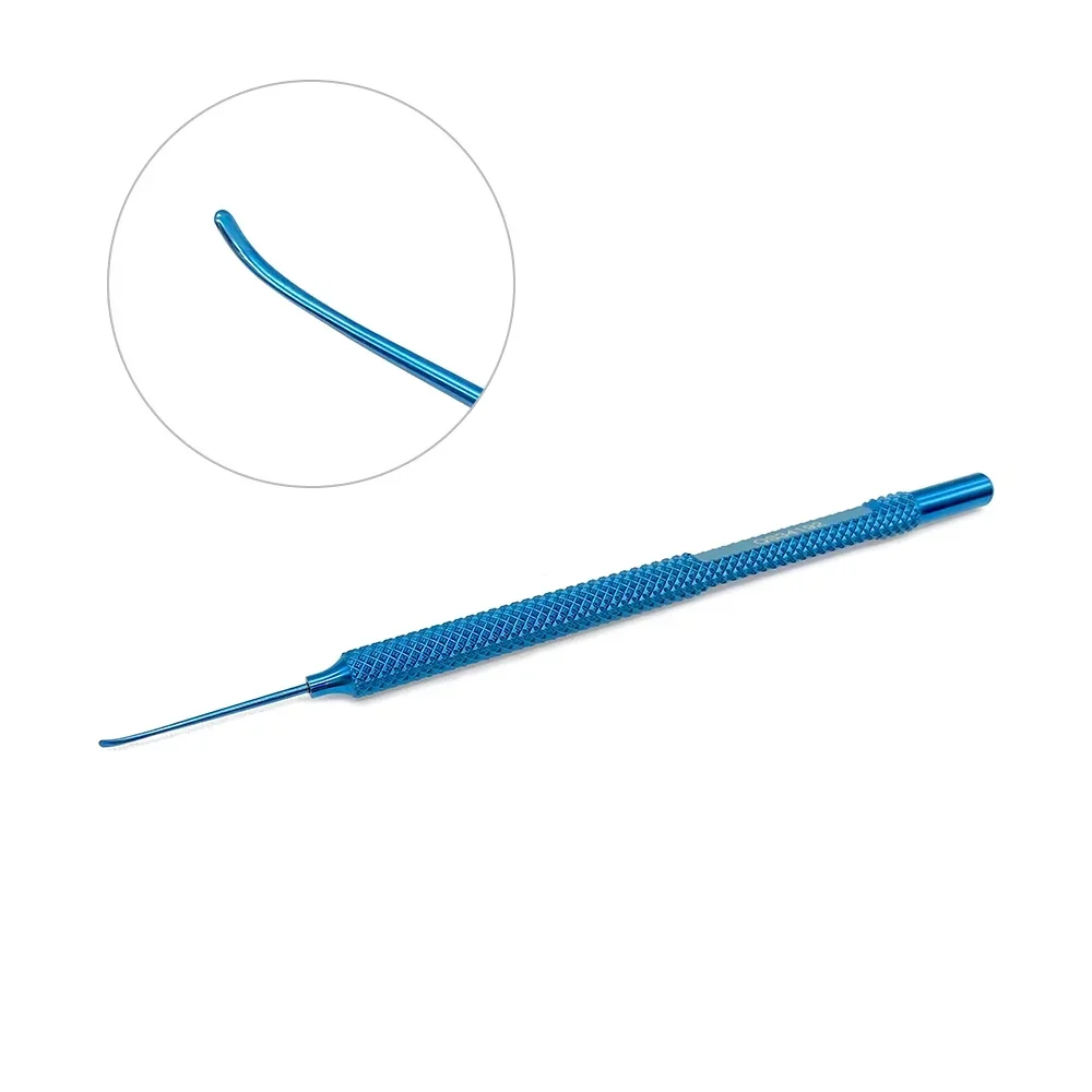 

Лопаточный шпатель, изогнутый, 0,95 мм, стандартный эпителиальный клапан для процедуры LASEK, офтальмологический хирургический инструмент