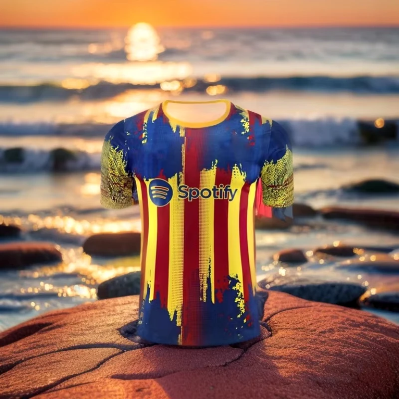 24/25New Arrival Special Edition Football Jersey Barcelona Soccer Jersey Training Uniform Breathable Oversize Unisex Fans Tshirt