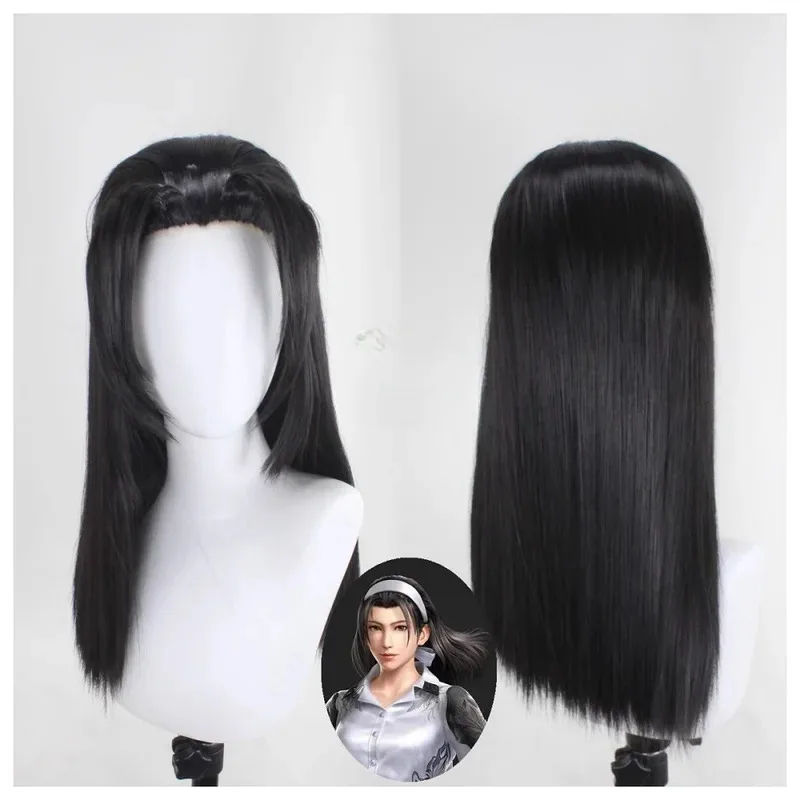 

DY20TEK KEN8 Kazama Jun Hair Cosplay Costume Headwear Black Long Straight Styling Comic Wig25