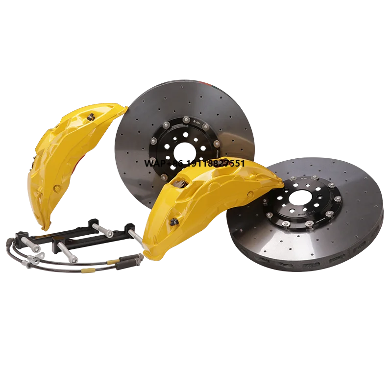 For Akebono 10 Pot Brake Calipers Brake Kit Carbon Ceramic Brake Discs 420mm Taycan Boxster 986