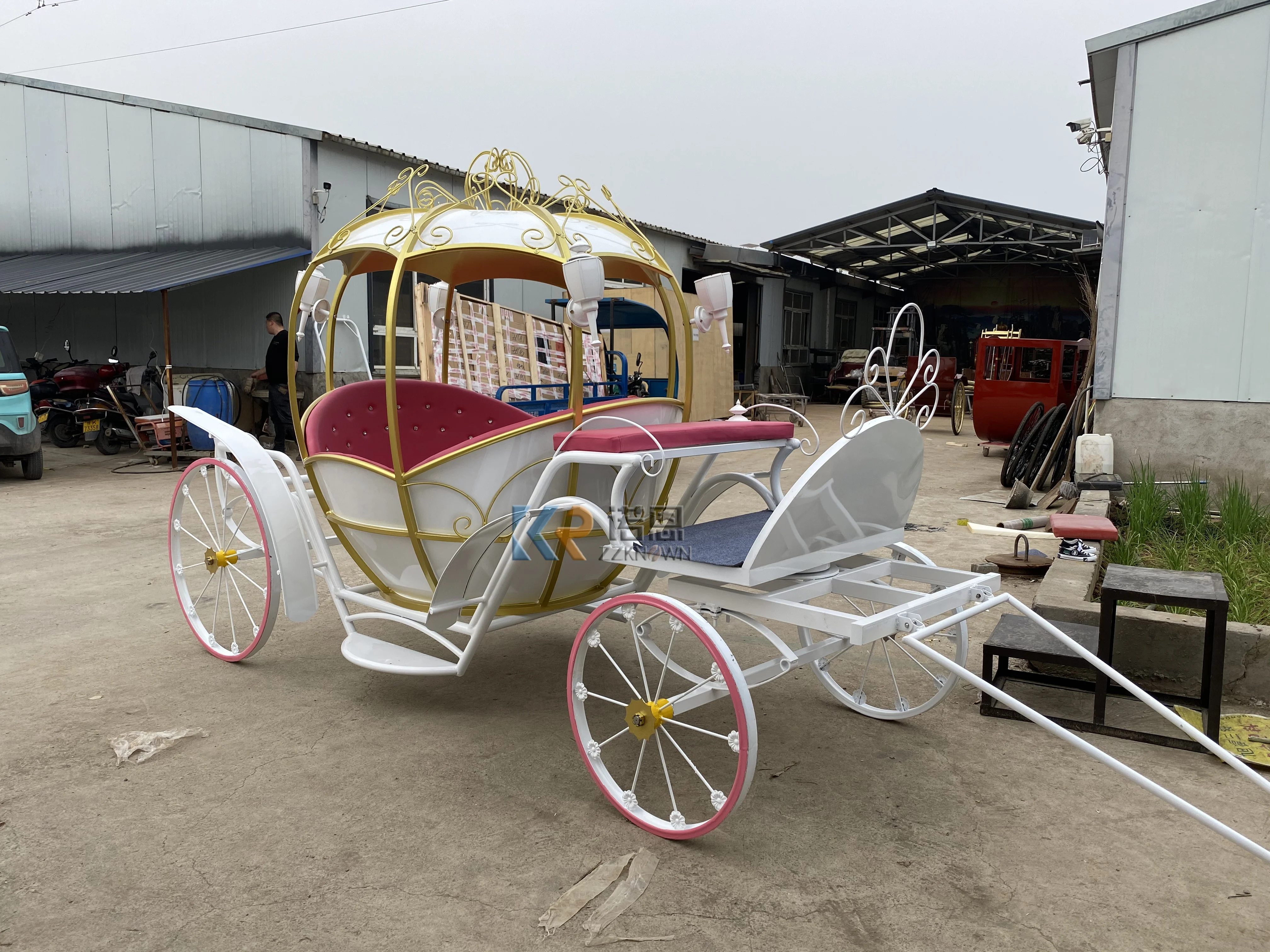 Электрическая тележка для осмотра лошадей, каретка принцессы, специально для транспортировки Золушки, для свадьбы, королевская лошадь