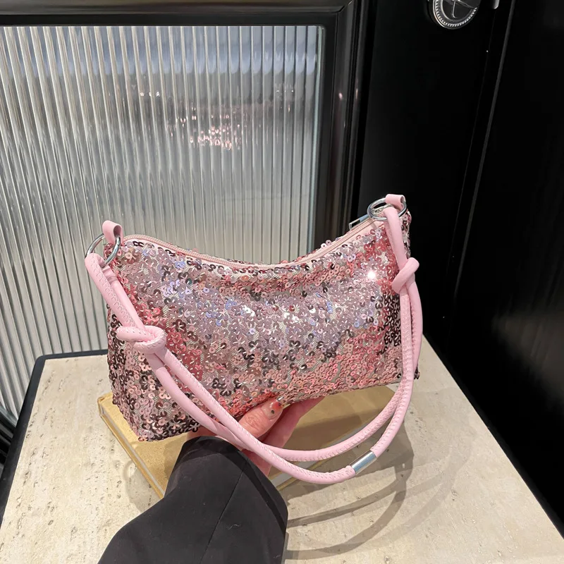 

Сплошные цветные сумки через плечо с блестками, модные сумки на плечо с блестками INS, кошелек для телефона, роскошный вечерний клатч для девочек