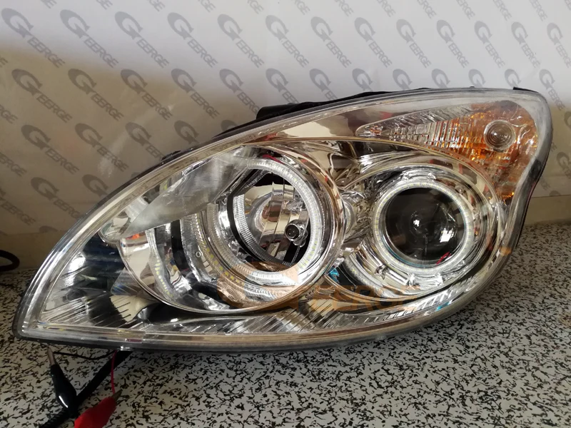 For Hyundai I30 FD 2007 2008 2009 2010 2011 2012 Ultra Bright A/W Switchback DRL Turn Signal SMD LED Angel Eyes Kit Halo Rings