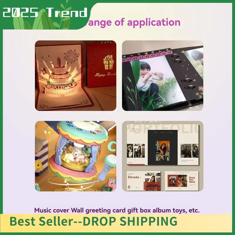 

Top Deals Recordable Sound Module With MP3 Download TYPE-C For Gift Box Christmas Birthday Card Music Cover Wall B