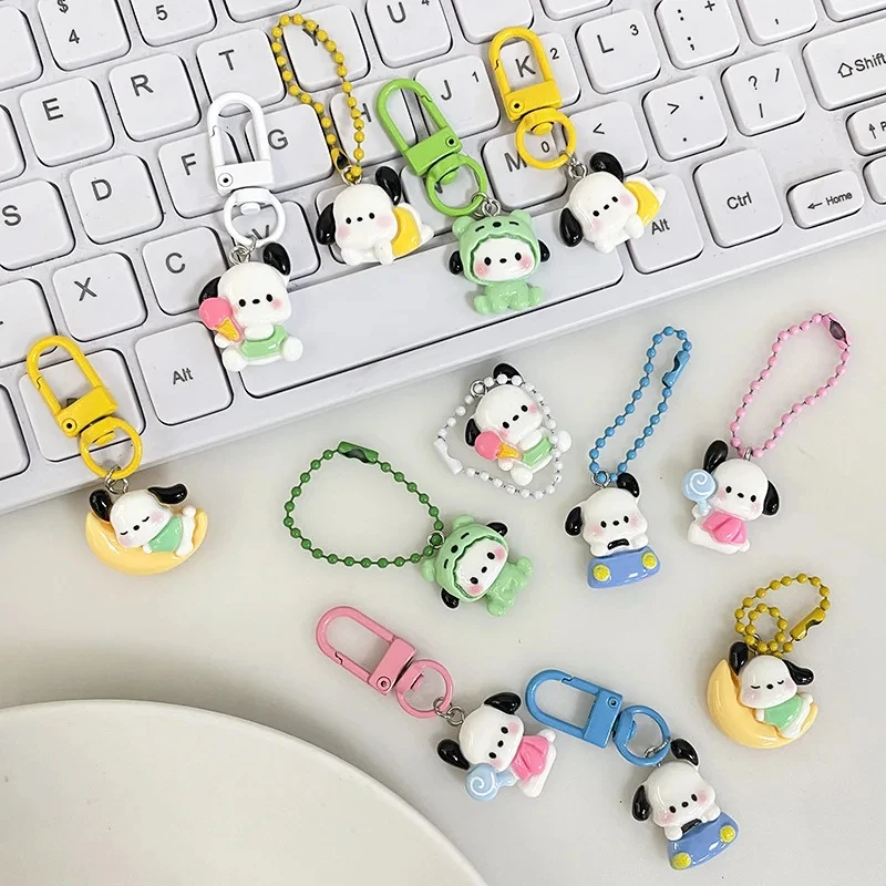 Miniso Kawaii Sanrio Kuromi Keychain Cute Cartoon Anime Dog Charm Keychain For Backpack, Wallet Decoration Holiday Gifts