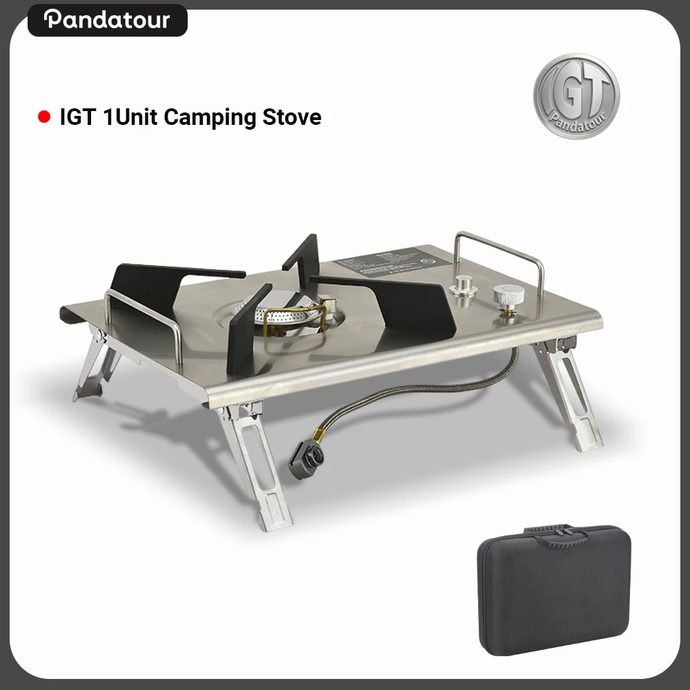 

Pandatour Camping IGT Table Stove Outdoor Easy Equiped Stainless Steel Picnic Recreation Stove High Effi Ciency Stove