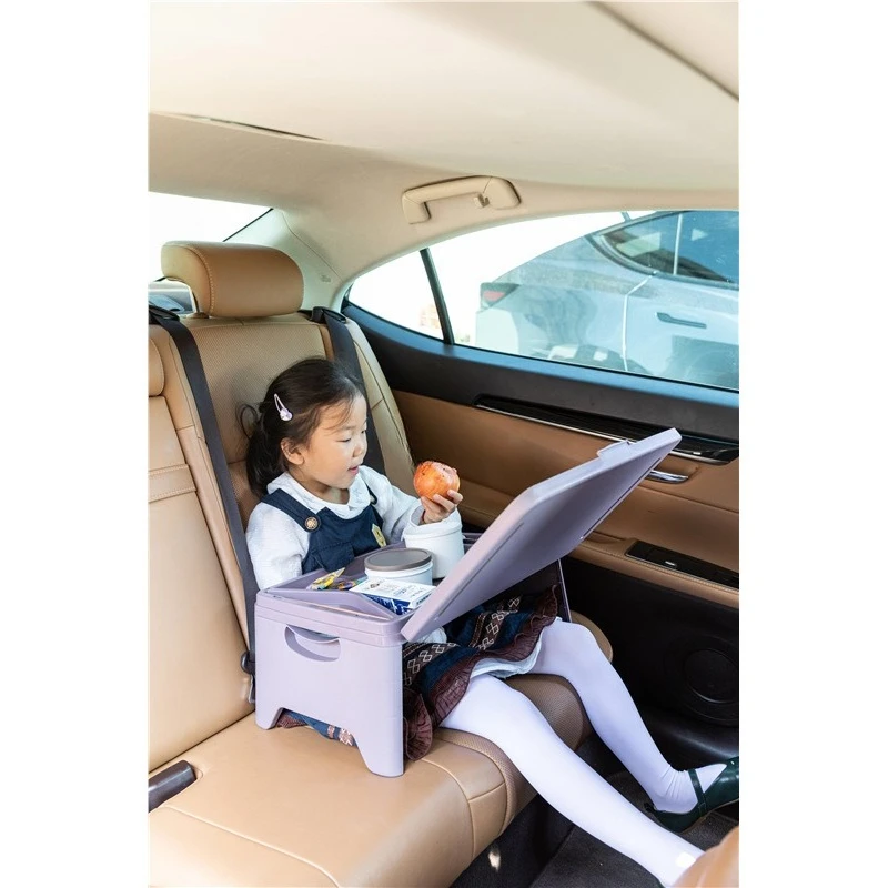 

Anti-spill car small table board portable, folding dining table in the car for good storage, front and rear eating workbench