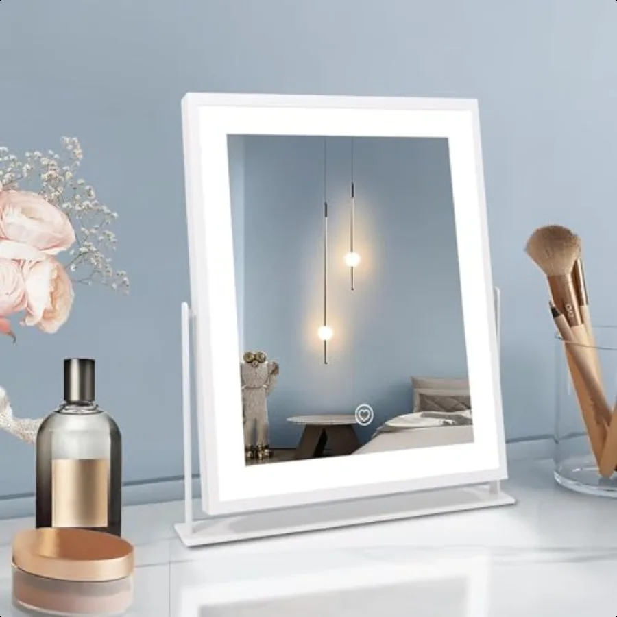 

Vanity Mirror with Lights New Hollywood Lighted Makeup Mirror with Dimmable Light Smart Control Memory Adjustable Warm White Na
