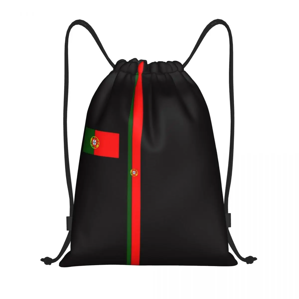 Mochila con cordón y bandera de Portugal para hombre y mujer, bolsa deportiva para gimnasio, saco de compras del orgullo portugués