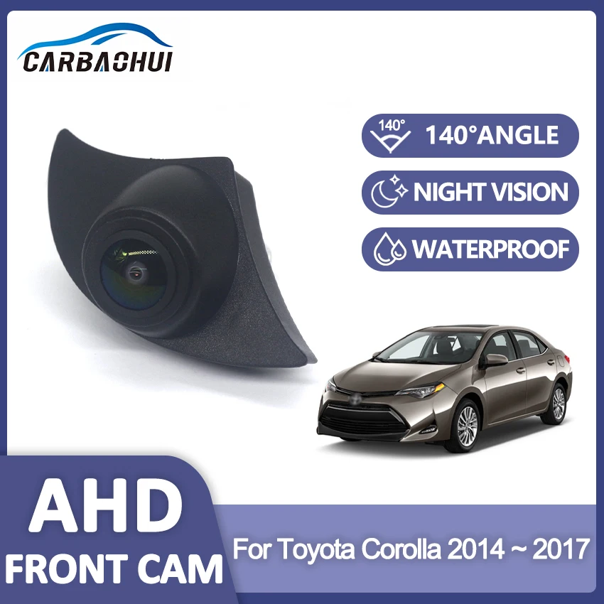 

Car CCD AHD 1080P Front View Logo Camera HD Parking Camera Waterproof For Toyota Corolla 2014 2015 2016 2017