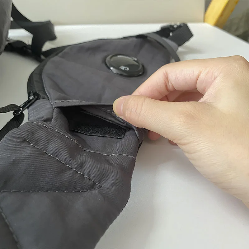 Outdoor-Sport-Brusttasche Nylon-Schultertasche Wasserdichte Kordelzug-Umhängetasche Brillentasche Vielseitig für Männer und Frauen – Detail 19