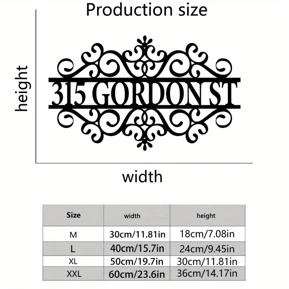 Custom Iron Wall Art Distinct Tailored Metal Sign with Custom - Made Pattern Outline Ideal for Garden Door Party Outdoor Ironwor