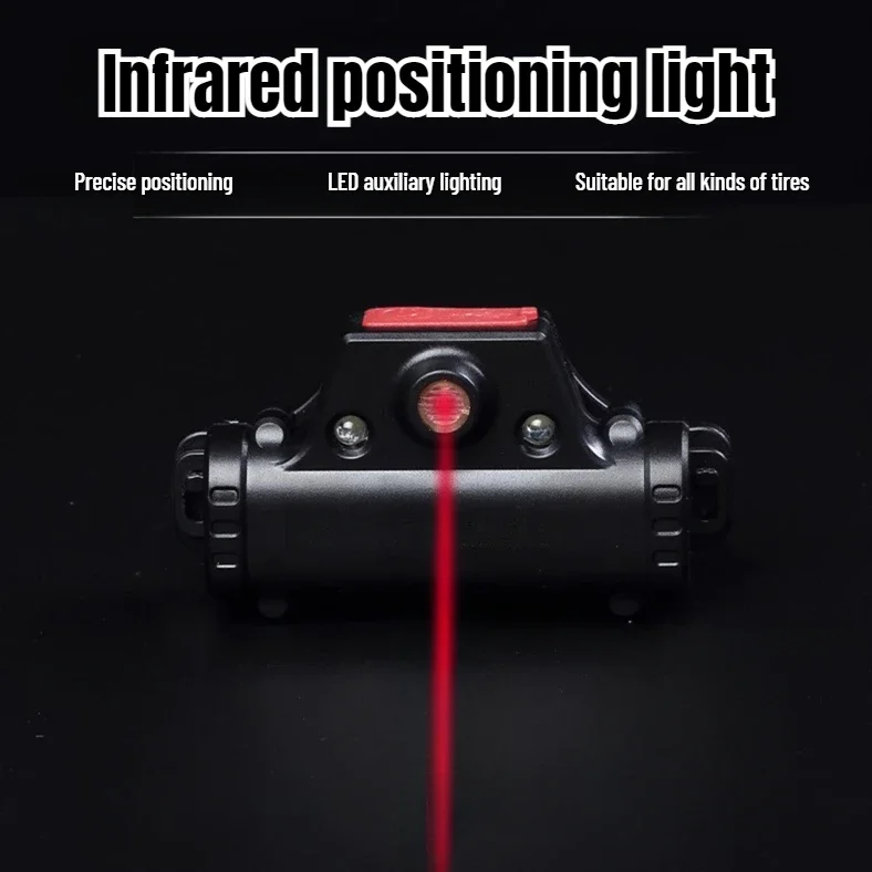 Car wheel balancer laser positioning infrared spot to find lead block tire balance laser light USB charging port 2 LED lights