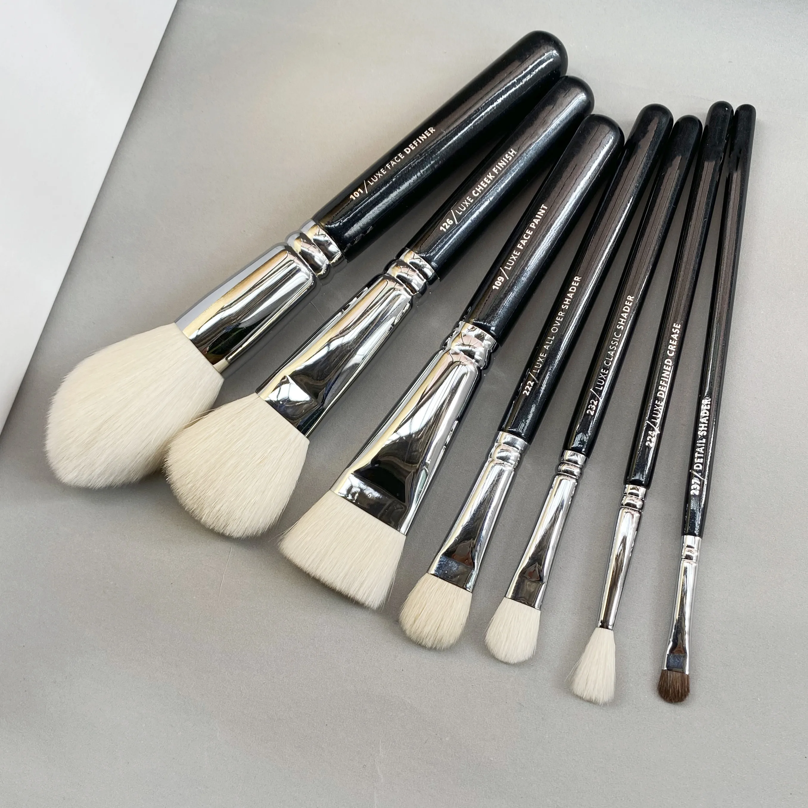 ZE Makeup Brushes Sets - Natural & Synthetic Bristles Powder Cream Blush Bronzer Eyeshadow Concealer Cosmetics Beauty Tools