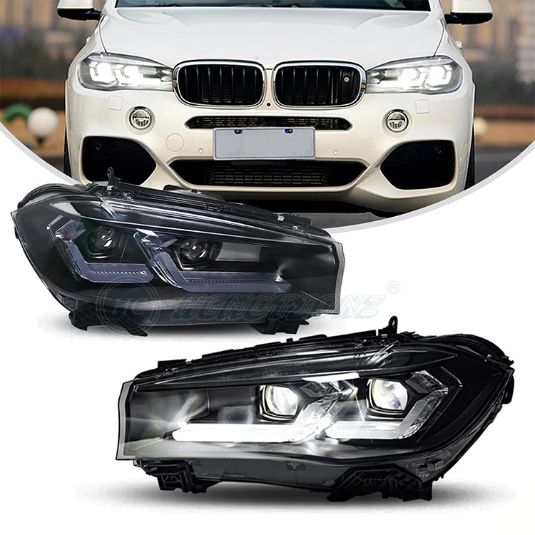 

Заводские светодиодные фары X5 F15 X6 F16, высококачественная сборка, передний фонарь DRL для 2014-2018, новое состояние, цвет 6000k