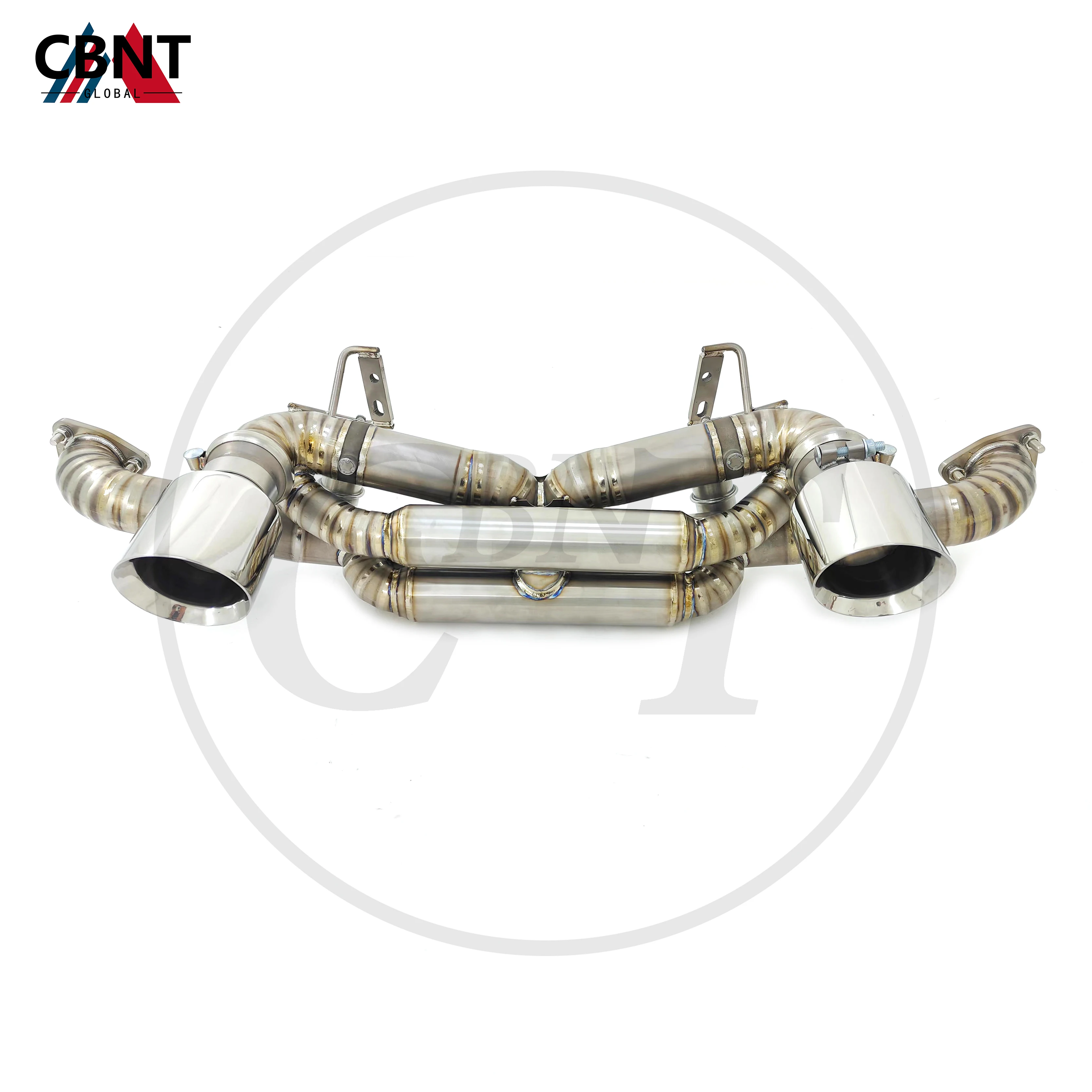 

CBNT Exhaust Pipe Valved Axle-back for Porsche 718 GT4 RS 4.0T High Quality TC4 Titanium Alloy Performance Exhaust Systems