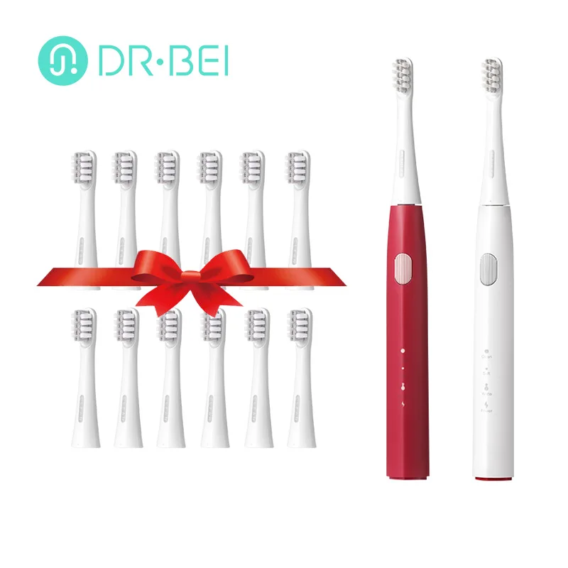 Sonic Electric ToothBrush DR.Bei Y1 3 Models IPX7 Waterproof Automatic Oral Cleaning Rechargeable Brush with 2 Heads For XiaoMi