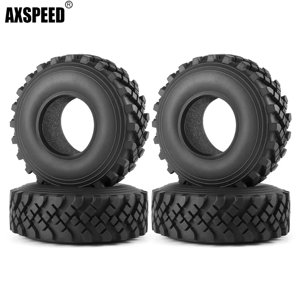 AXSPEED 2,2 Zoll 40 mm breite Beadlock-Gummireifen mit Schaumstoff für Axial Wraith 1/10 RC Rock Crawler Auto Räder Felgen Upgrade-Teile