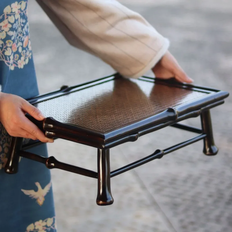 Tea set Retro tea table Dry brewing table Tea tray Tatami bay window table Bamboo products