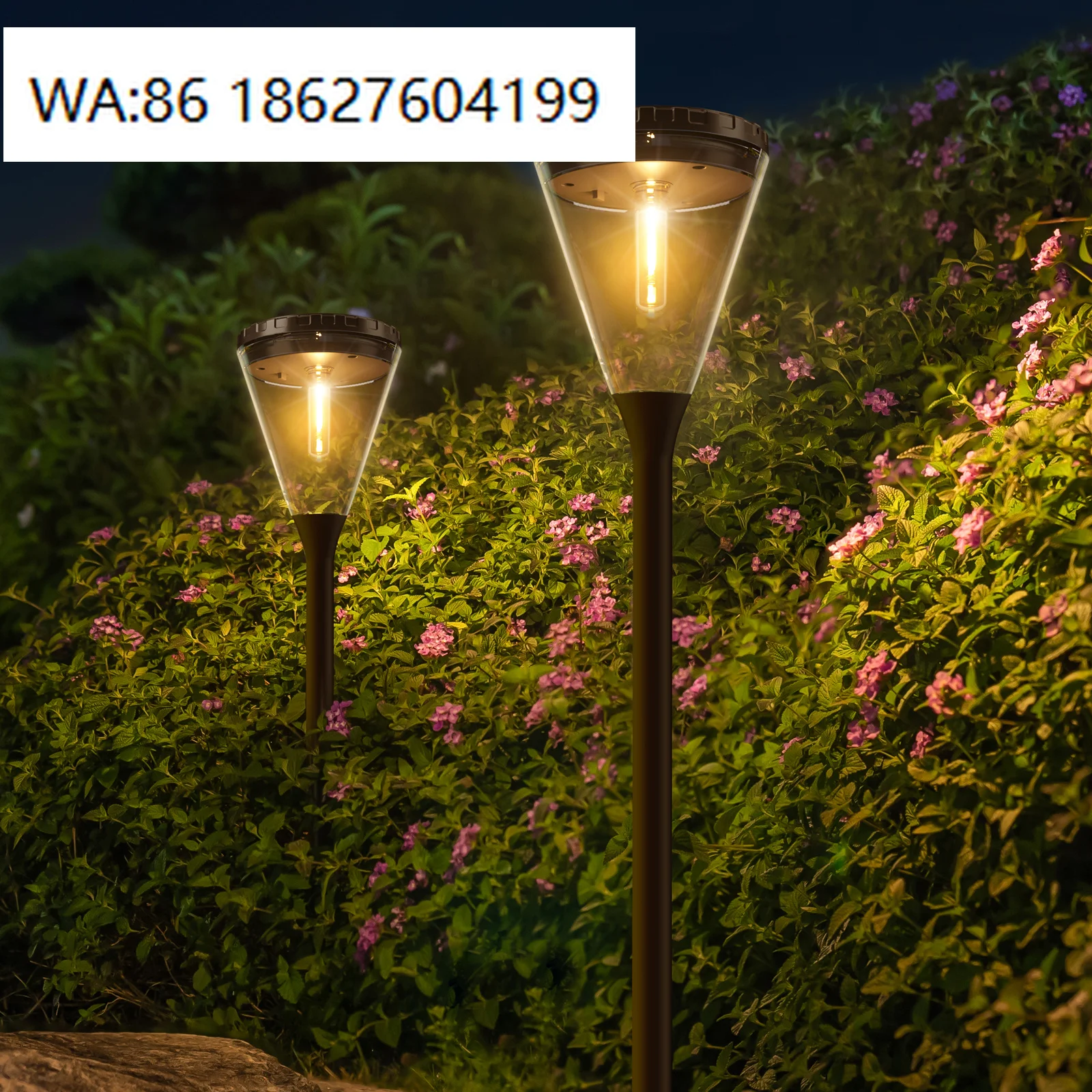 3000K Warm White IP65 Spike Solar Light ABS Shell LED Decorative Outdoor Garden Path Landscape Spot