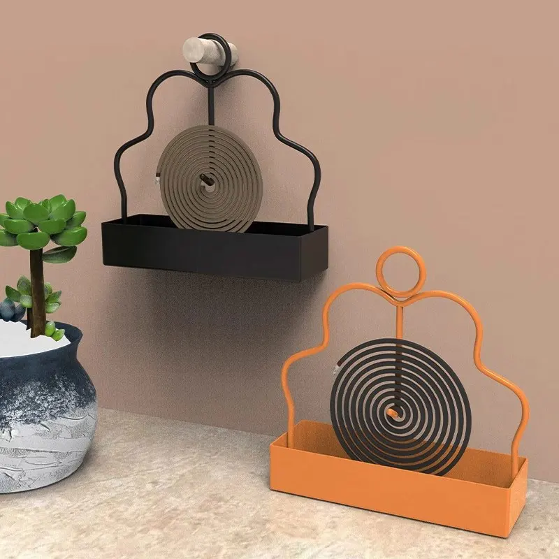Iron Mosquito Coil Holder Incense Storage Rack Coil Incense Burner Frame Rack For Household Bedroom