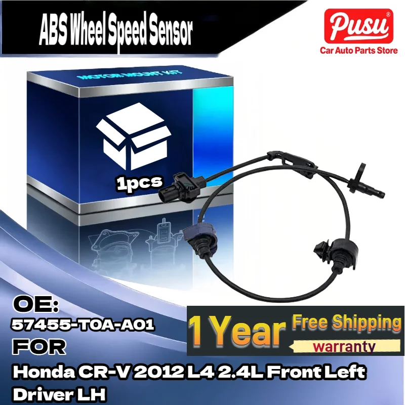 

New 57455-T0A-A01 ABS Wheel Speed Sensor for Honda CR-V 2012 Front Left Driver Side