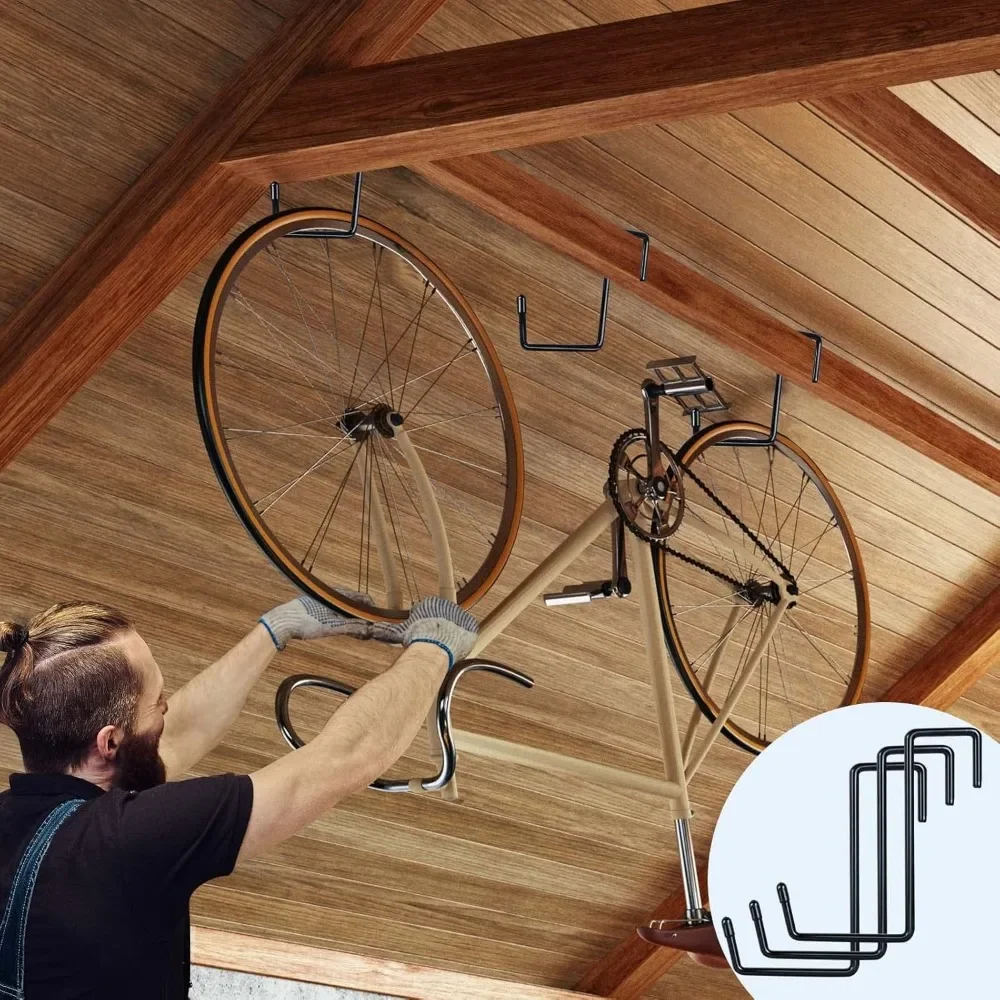 كبير 2/3/4/6/9 قطعة خطاف المرآب الثقيلة كبيرة S-الخطاف لا الحفر المطلوبة سلم دراجة رافتر شماعات حديقة المنظم أداة