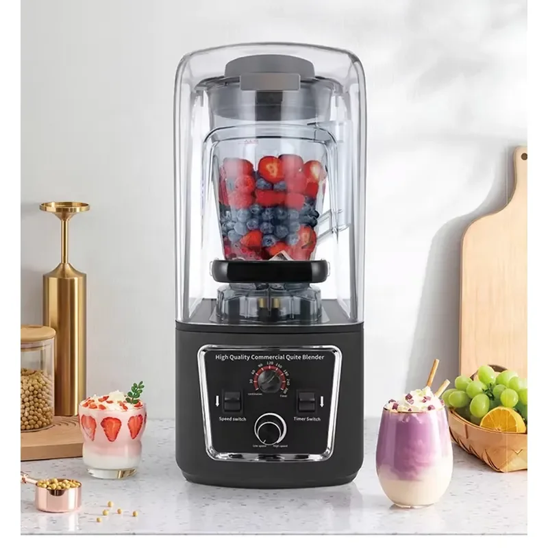 Commercial household fresh fruit juicer blender crushed ice low noise high speed shaved ice milkshake blender with sound