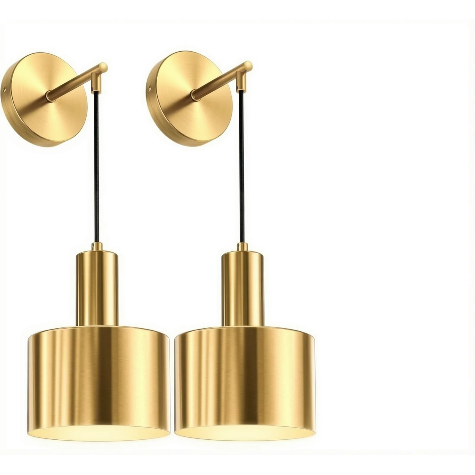 Rechargeable Gold Wall Sconces Set Of Two Offers Illumination Tailored To Desired Atmosphere Common