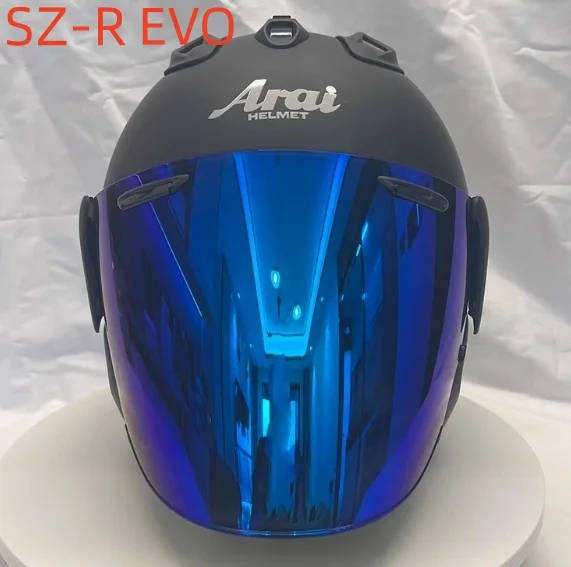 3/4 Open Face Helm SZ-R EVO Motorhelm Mat Zwart Zomer Jet Scooter Motobike Halfhelmen Cascos Para Moto