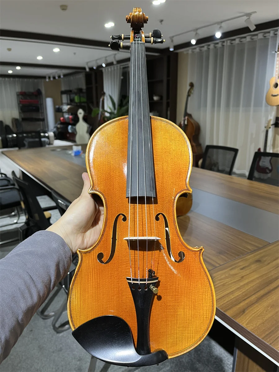 Video Available Professional Hand Made 4/4 Violin Cкрипка 4/4 كمان 바이올린  Musical Instrument Keman Free violin case 4/4 051503