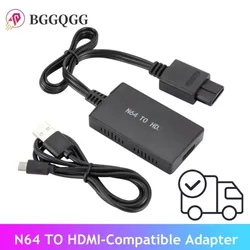 HD N64-HDMI 호환 변환기 N64/GameCube/SNES 용 HD 링크 케이블 Nintendo 64-HD 변환기 용 플러그 앤 플레이 1080P