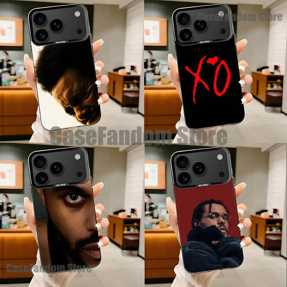 

The W-Weeknd XO For iPhone 17,16,15,14,13,12,11,Pro,MAX,Plus Black Shockproof Candy Matte Cover
