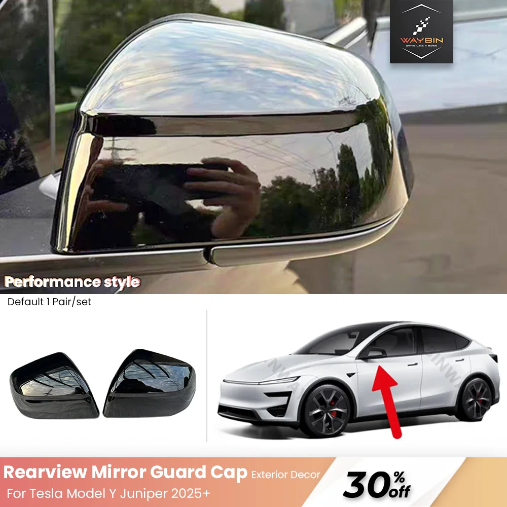 

Совместимость с Tesla Model Y Juniper Performance Style, зеркало заднего вида, защитная крышка, аксессуары из АБС-пластика