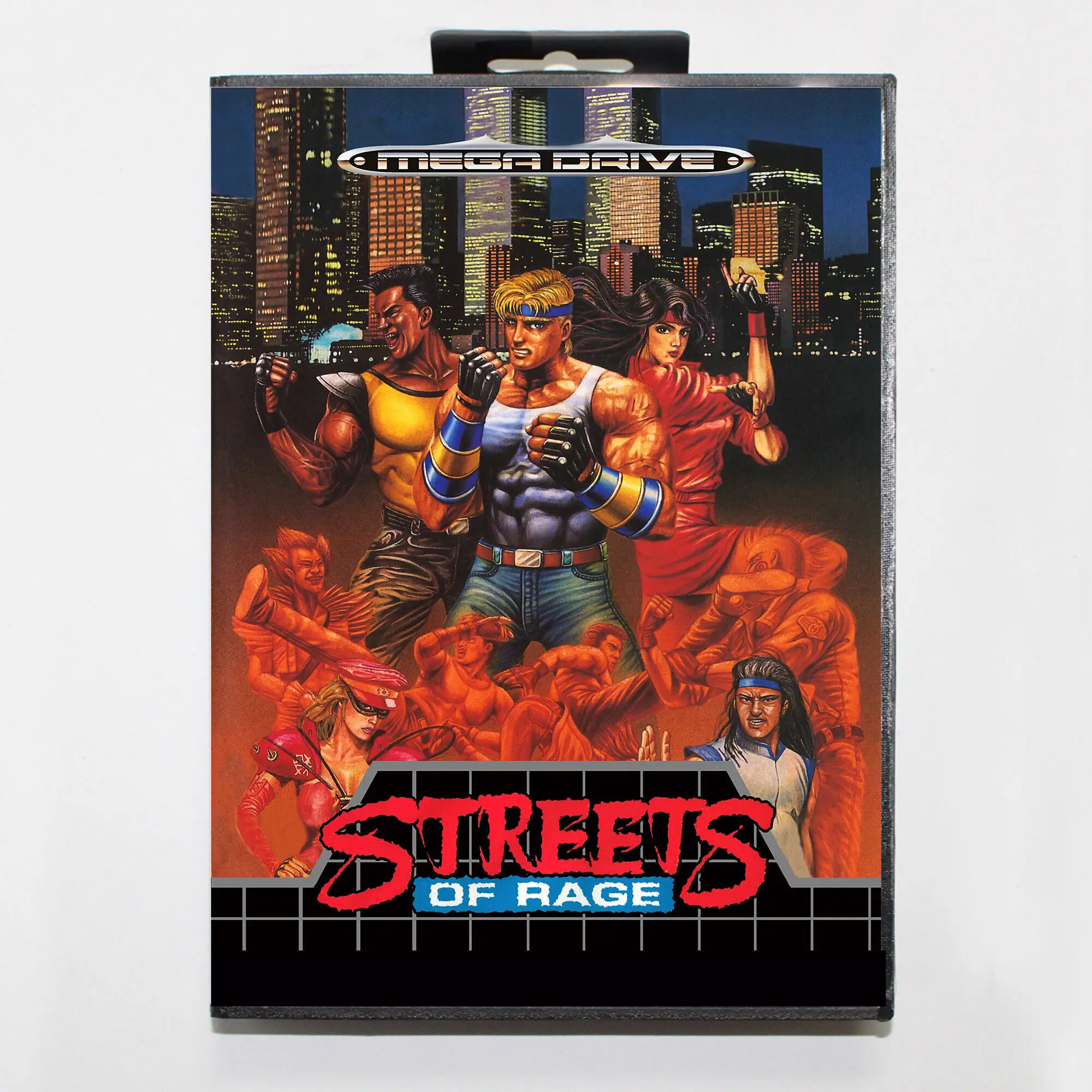 بطاقة ألعاب الفيديو مع eur box 16 بت ، sega ، megadrive ، نظام genesis