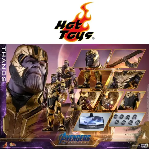 In Stock Genuine Hottoys Ht Marvel Mms529 Avengers 4 Thanos 3.0 Action Figure Collected Surprise Birthday Model Toys Gift