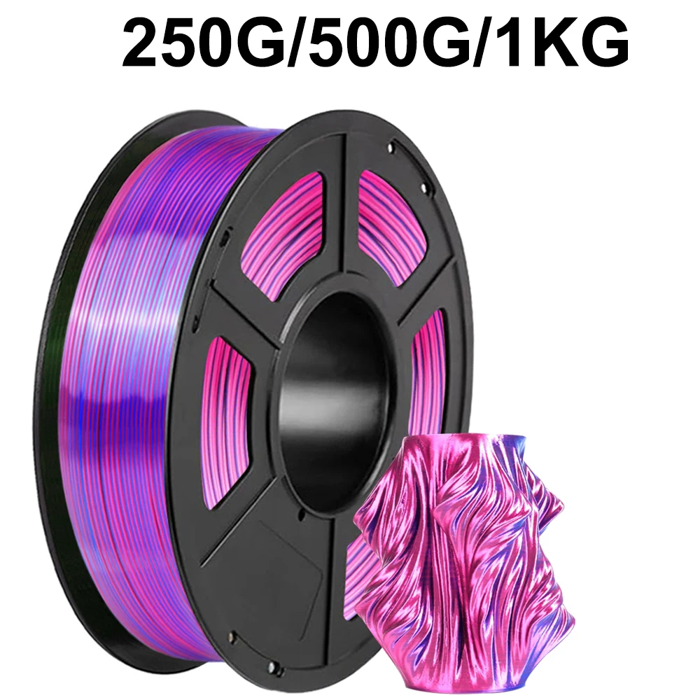 

250g 500g 1Kg 3D Printer Filament PLA silk Pink Blue 1.75mm For 3D Printer Material Filament wire Vacuum Packaging