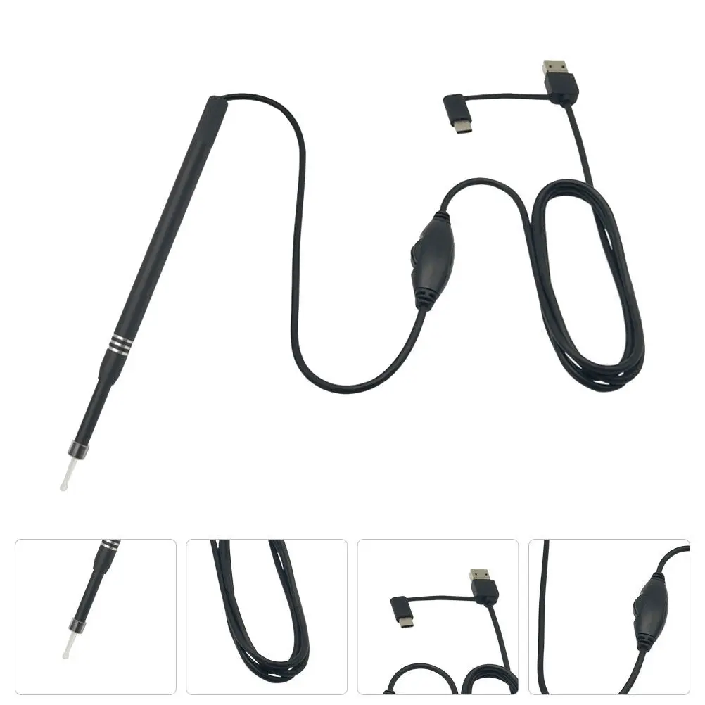 

Визуальный отоскоп с HD-камерой 0,5 мм, инструмент для глубокой чистки ушей, с функцией сигнализации, для взрослых