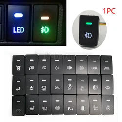 1PC Car LED DRL front rear Fog lamp Radar Music Power Button Switch with Wire For Honda Civic CRV 2017 - 2021 Accessories