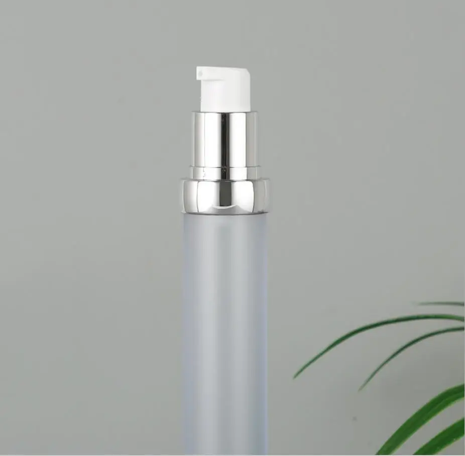 

30ml frosted airless bottle UV silver/gold pump lid lotion emulsion serum foundation eye essence serum foundation toner balance
