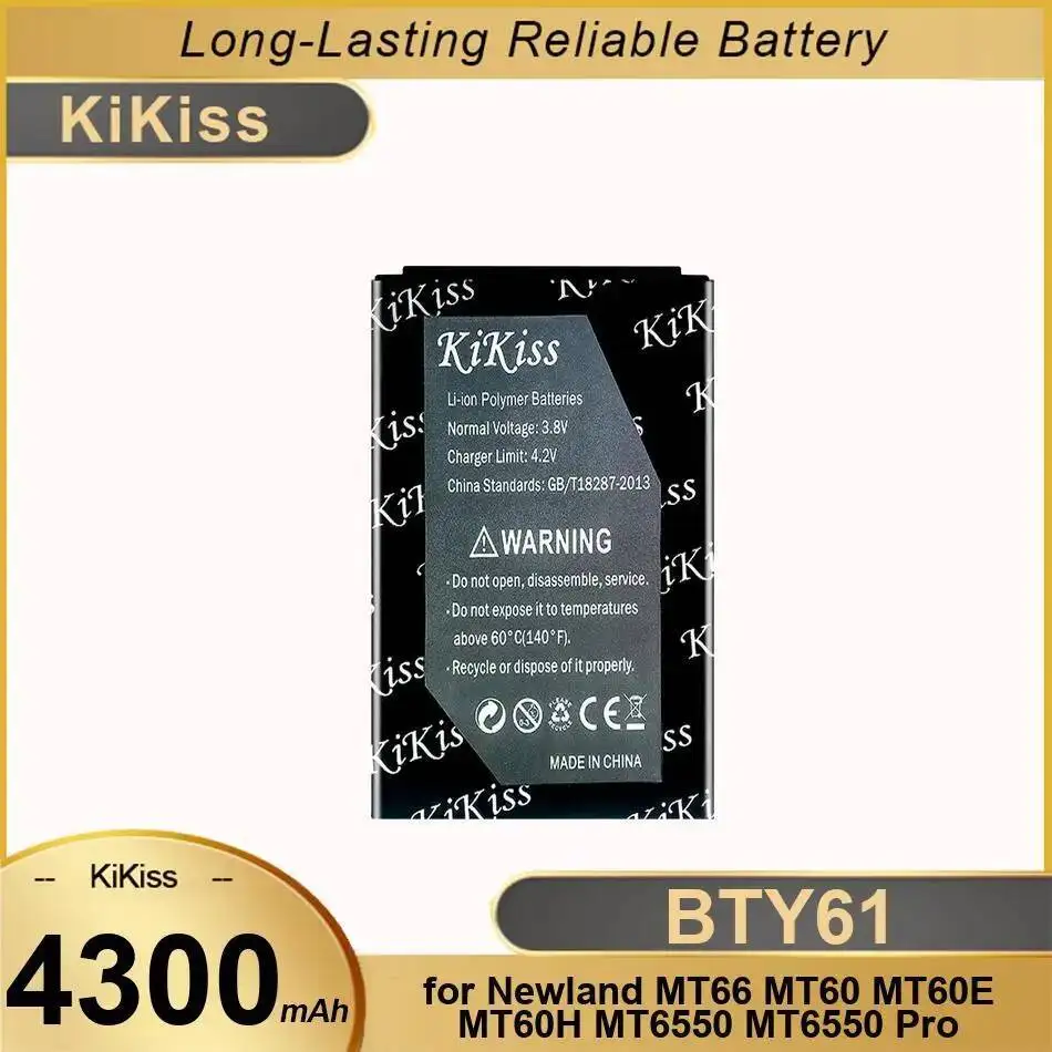

Safe For Newland MT66 MT60 MT60E MT60H MT6550 Pro BTY61 Barcode Scanner Battery 4300Mah