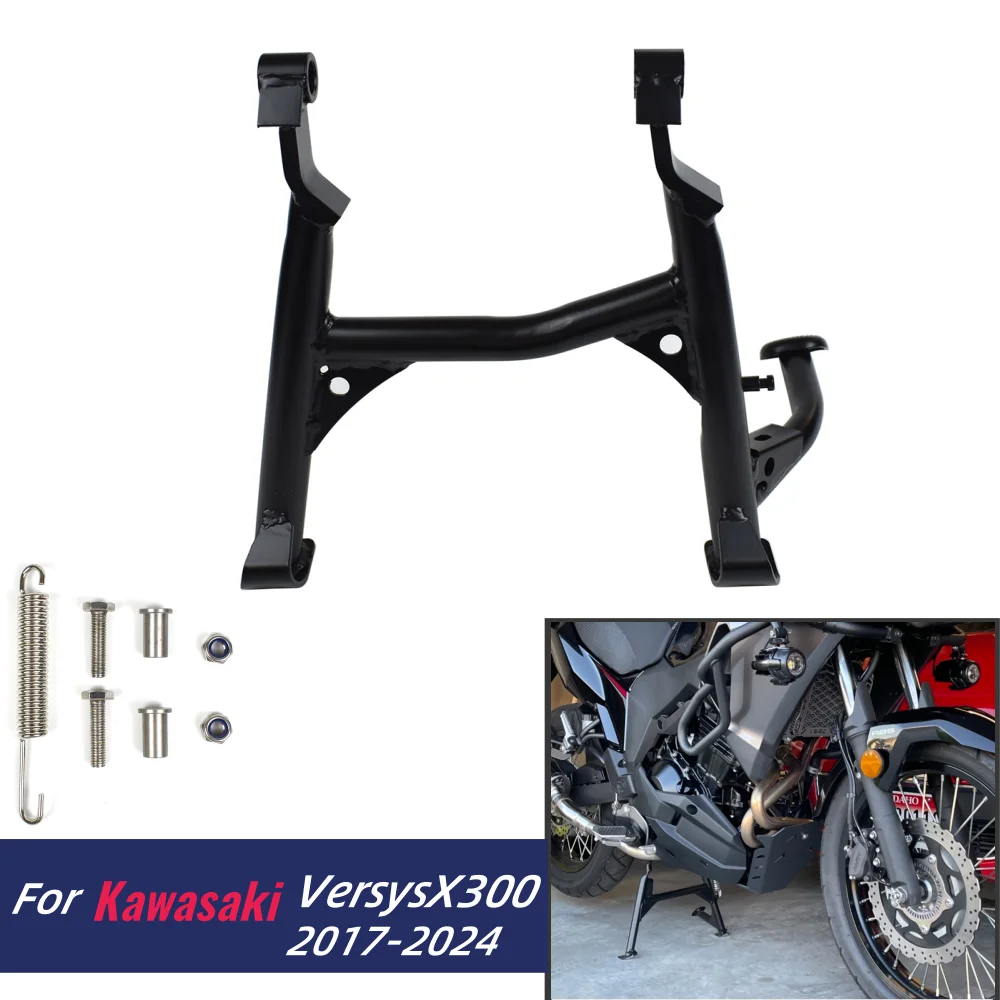 Versys X300 Center Kickstand For Kawasaki Versys-X 300 2017-2024 Versys-X300 Motorcycle Parking Support Bracket Centerstand