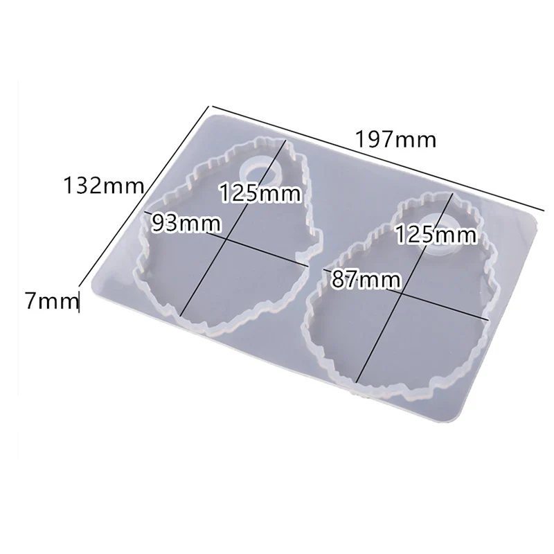 1pc Creative New Silicone Irregular Tray Molds DIY Crafts Resin Epoxy Cosmetics Make Up Palette Mould New