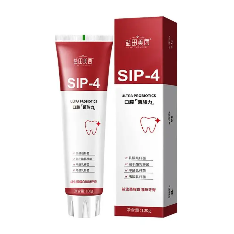 

Probiotic Whitening Toothpaste Brightening & Stain Removing Sp-4 Toothpaste Freshen Breath Toothpaste Teeth Whiten Toothpaste